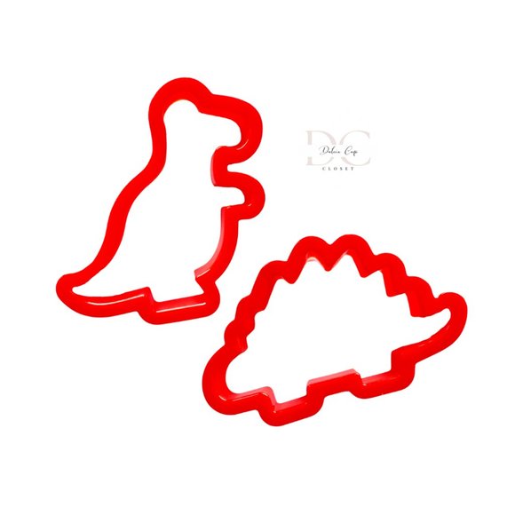 Dinosaur Cookie Cutter Set of 2 - Picture 1 of 1